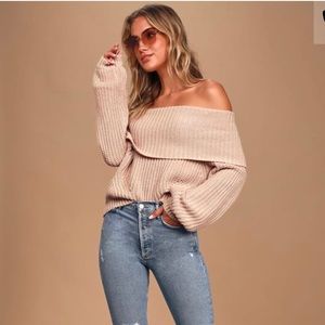 Lulu’s off the shoulder sweater
